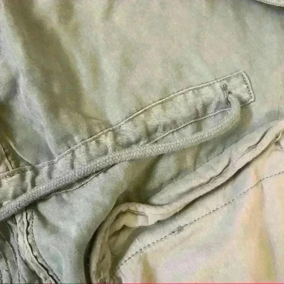 Max Jeans Olive Green Tencel Military Style Zip Jacket - Picture 9 of 14